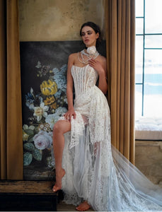 Introducing the Jennifer Lace Dress, the perfect choice for any formal occasion. This stunning gown features delicate lace patchwork in a beautiful white color, adding a touch of elegance and sophistication to your look. Step out feeling confident and stylish in this classic and timeless dress.