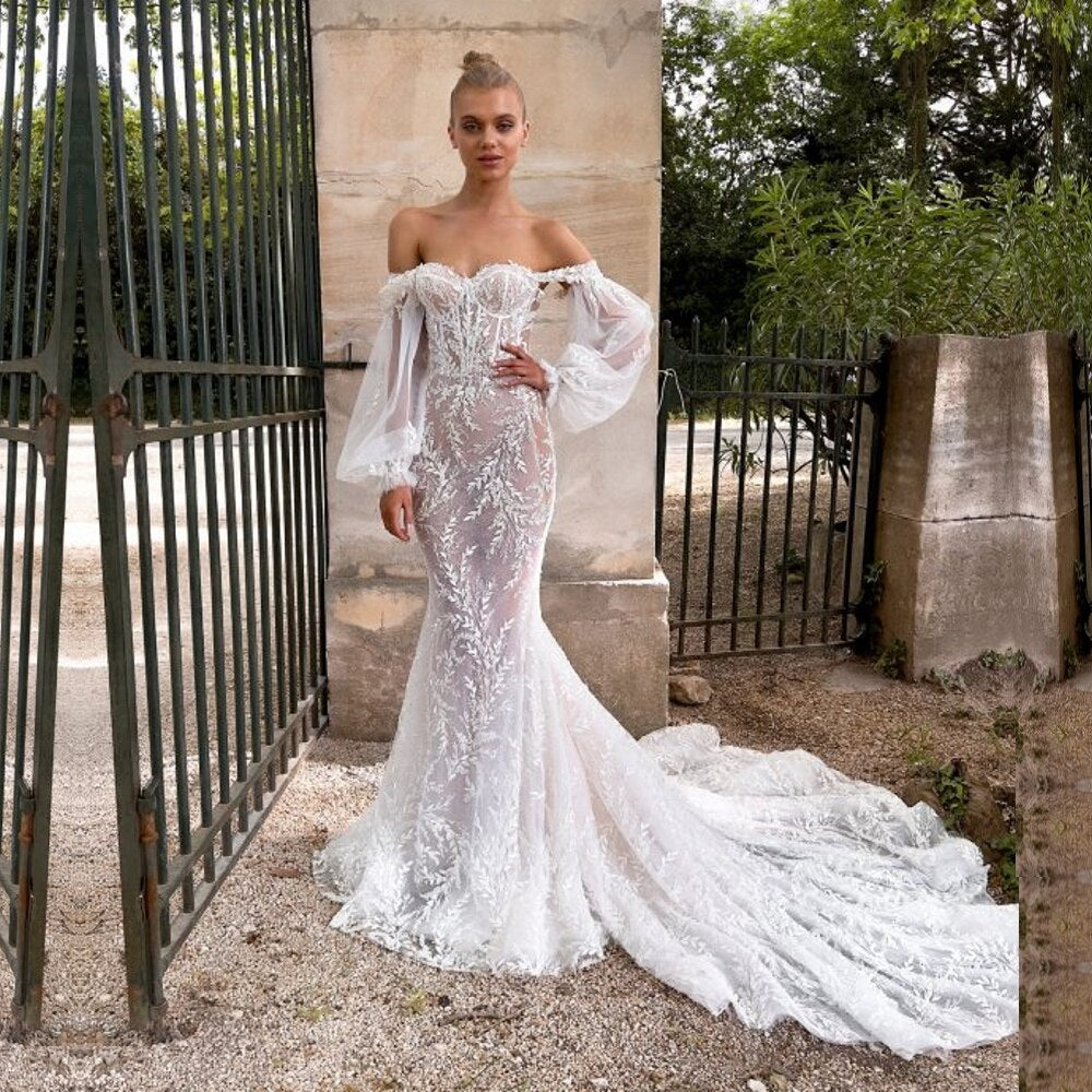 Introducing the Ruth Gown by Tom Sebastien, a stunning mermaid gown in pristine white. With a flattering sweetheart neckline, this unique gown will make you feel like a star! Bring the glamour to your evening with the Ruth Gown!