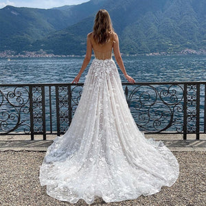 Say “I do” in style with the Louise wedding dress. You’ll be dazzling in this stunning A-Line silhouette featuring 3D floral detailing for a look that’s both romantic and daring. Make the day your own and get ready to set the night ablaze!